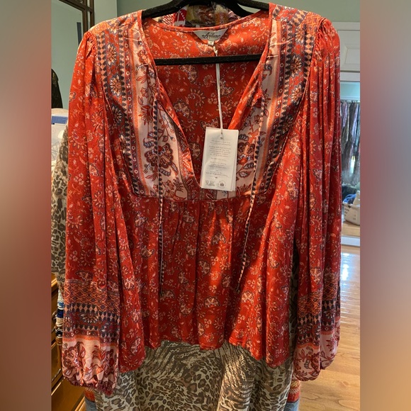 SOLD - Arnhem Amelie Cassis blouse and matching bells 14/12 AU - Picture 3 of 6